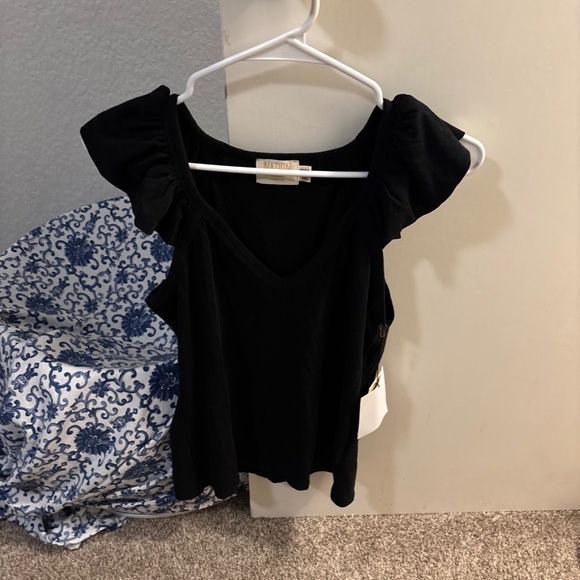 Nation, LTD black sleeveless blouse new with tags medium - Picture 1 of 6